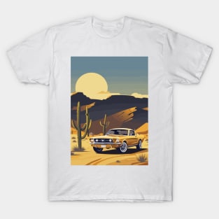 Muscle Car Desert Scene T-Shirt